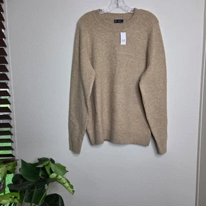 Suéter GAP Reciclado Crew Camel Brezo Para Hombre Mediano Nuevo Trabajo de Oficina - Imagen 1 de 10