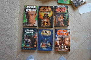 Star Wars HARDCOVERS *LIKE NEW" 1 has SLIGHT D.J. WEAR AT CROWN 6 BOOKS - Picture 1 of 2