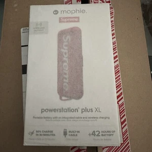 NIB SUPREME MOPHIE POWERSTATION PLUS XL RED SEALED PORTABLE IPHONE CHARGER + QI - Picture 1 of 1