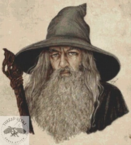 Gandalf Counted Cross Stitch Kit - Geeky - Fantasy UK Seller LOTR Wizard - Picture 1 of 7