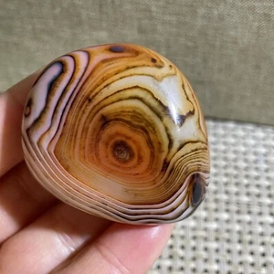 Pizzo pazzo 44 g SETA agata a fascia cristallo lucido pietra cadente Madagascar - Foto 1 di 8