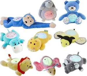 LED Kuscheltier Kinder Projektor Nachtlicht Plüschtier Farbwechsel 13 Melodien - Bild 1 von 58