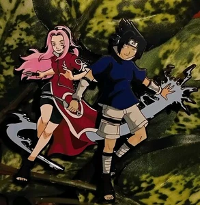 Naruto Sakura Sasuke Anime Manga Paar Hard Enamel Pin LE Sold Out Rare  - Bild 1 von 9