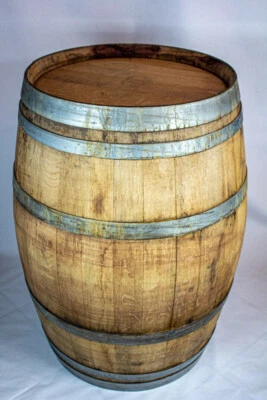 Original Barrique-Weinfass, aus franz. Eiche, Rotweinfass, Regentonne, Stehtisch - Bild 1 von 4