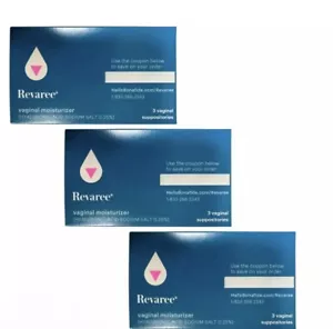 (3 Pack) Bonafide Revaree Vaginal Moisturizer Suppositories Paraben Hormone Free - Picture 1 of 2