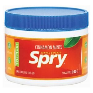 Spry Mints 100% Xylitol Cinnamon 240 Count By Xlear Inc
