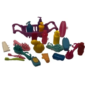 Barbie Doll Accessories Personal Care Bath Tray Cosmetics Toothbrush Dream House - Imagen 1 de 12