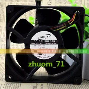 1PC ADDA 12038 12CM AD1212UB-F53 12V 0.70A 3-Pin high wind cooling fan - Picture 1 of 5