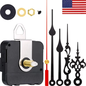 Quartz DIY Wall Clock Movement Mechanism Battery Powered Repair Replacement Kit - Picture 1 of 11