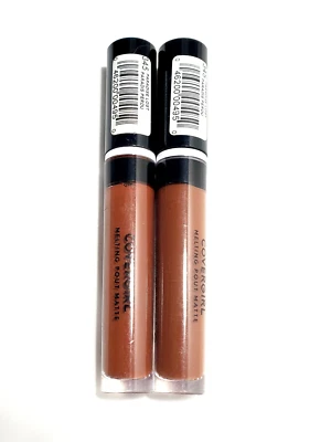 CoverGirl Melting Pout Matte Liquid Lipstick 345 Paradise Lost Brown 2 Count Lot - Image 1 of 4