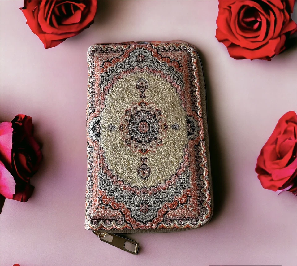 Turkish Women’s Purse Slim Zipper Design with Card Holder Coin Pocket Purse - Image 1 of 4