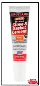 "2.3 fl. oz. Stove & Gasket Cement Tube - Heat Resistant Sealant - Picture 1 of 2