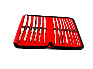 Hegar Uterine Urethral Diagnostic Cervical Single Ended Dilator 14-pc Set 7" - Picture 1 of 2