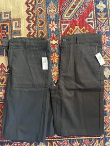 Lot 2 Boys 14 Plus Old Navy Built Flex Straight Uniform Shorts NEw - Picture 1 of 3