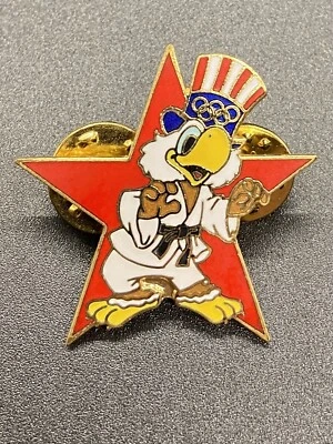 Prendedor Judo Edición Limitada 1984 Juegos Olímpicos de Los Ángeles Sam the Eagle Sports Stars Foto 1 de 2