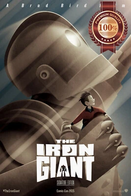 THE IRON GIANT 1999 90s COMIC-CON MOVIE ORIGINAL CINEMA ART PRINT PREMIUM POSTER Foto 1 de 4