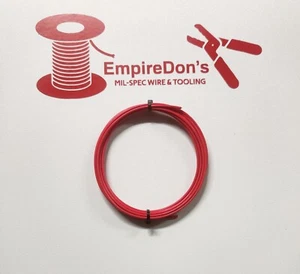 16 AWG Mil-Spec Wire (PTFE) Stranded Silver Plated Copper, Type E, Red 10 ft - Picture 1 of 2