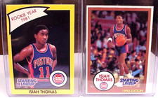 1990 ISIAH THOMAS DETROIT PISTONS KENNER SLU STARTING LINEUP  CARDS NEAR MINT-MT