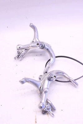 Pinzas de freno de llanta Bridgestone vintage plateadas hechas en Japón Foto 1 de 4