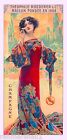 1894 Peacock Series I Woman Red Vintage French Nouveau Poster Advertisement
