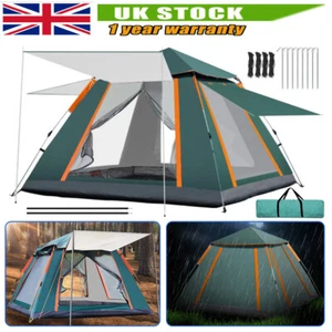 4 Man Full Automatic Instant Pop Up Camping Tent Family Outdoor Hiking Shelter - Picture 1 of 13