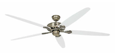 Ceiling Fan Without Lamp Fan Large Classic Royal Brass Antique White 180 CM - Image 1 of 3