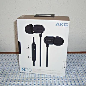 【NEW】AKG N20U IN-EAR HEADPHONES W/ UNIVERSAL INLINE 3-BUTTON REMOTE & MICROPHONE - Picture 1 of 16