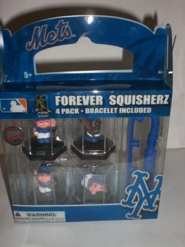 NEW YORK METS FOREVER SQUISHERZ 4 PACK BRACELET INCLUDED NIP Cover