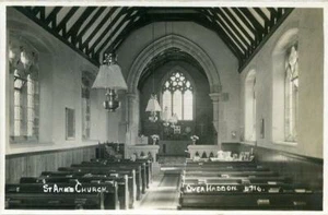 ECHTFOTO-POSTKARTE ST ANNS CHURCH, ÜBER HADDON, (BEI CHESTERFIELD), DERBYSHIRE - Bild 1 von 2