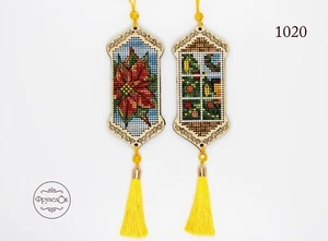 DIY cross stitch kit on wood "Through the Window" - Picture 1 of 6