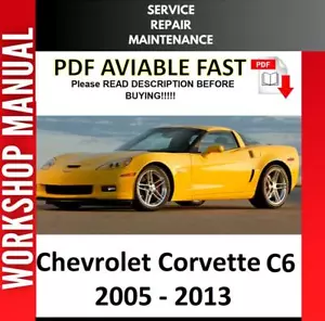 CHEVROLET CORVETTE C6 2005 2006 2007 2008 2009 SERVICE REPAIR WORKSHOP MANUAL - Picture 1 of 1