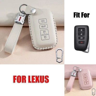 Genuine Leather Car Key Fob Case Cover For Lexus IS GS RX ES NX LS RC LX RC300  - Imagem 1 de 4