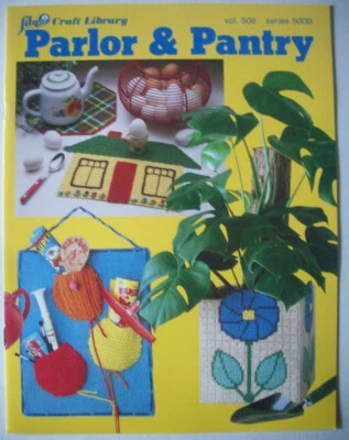 Parlor & Pantry Craft pattern crochet potholder hot mitt towel cottage placemat - Image 1 of 2