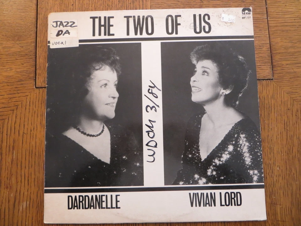 Dardanelle, Vivian Lord – The Two Of Us - 1984 - Stash ST 231 Vinyl LP VG+/VG - Imagem 1 de 4