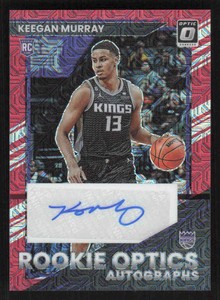 2022-23 Panini Donruss Optic #ROA-KM Keegan Murray RC Red Choice Auto 