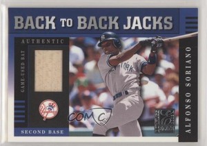 2003 Donruss Elite Back to Jacks /75 Phil Rizzuto Alfonso Soriano #BB41 HOF
