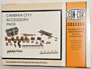 Con-Cor HO Cambria City Zubehörpaket #9057, Neu in OVP, verschiedene Farben - Bild 1 von 4