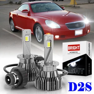 D2S LED Headlight Bulbs for Lexus RX300 2001 2002 2003 Low Beam Stock Fit Qty 2 - Picture 1 of 12