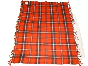 Faribo Woolen Mills Acrylic Blanket Fringed Throw Campus Plaid Tartan 40x50" - Picture 1 of 3