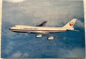 Japan Air lines Postcard B-747 “The Garden Jet” Route of The Couriers Chrome JAL - Picture 1 of 2
