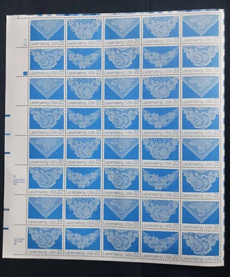 Scott #2351 2354 Lace Making Sheet of 40 22cent Stamps - Image 1 of 2