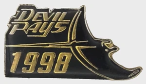 Prendedor sombrero solapa temporada inaugural Tampa Bay Devil Rays 1998 de colección por AM PM - Imagen 1 de 5
