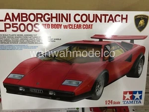 tamiya 25419 Lamborghini Countach LP500S (Clear Coat Red Body) 1/24 - Picture 1 of 3