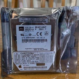 Toshiba 6gb 2.5" hdd 4200rpm hdd2144 zeo1 t phil 655-0019 New Sealed - Picture 1 of 2
