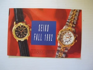 HERBST 1992 SEIKO UHRENKATALOG. MICKEY MOUSE UHREN AUF DER RÜCKSEITE. - Bild 1 von 4