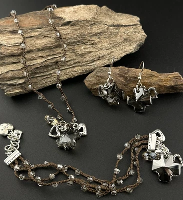 Brighton KARMA Cross Charm Necklace, Bracelet and Earring Set - Image 1 of 4