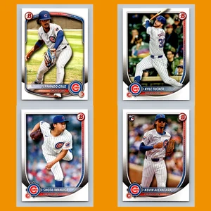 Chicago Cubs Lot 4 Baseball Cards Bowman Prospects Fernando Cruz NM Baseball MLB - Picture 1 of 6