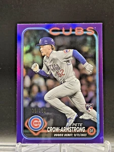 2024 Topps Chrome - Pete Crow - Armstrong #16 Purple Refractor /250 (RC) - Bild 1 von 2