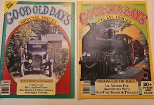 2 Good Old Days Special Issues Rails, Trains, Tin Lizzies 1991, 1992 - Picture 1 of 9