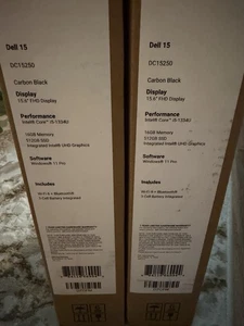 Dell Dc15250 15.6" 13th Gen i5-1334U, 10 cores 1512TB SSD 16GB Ram - Picture 1 of 3